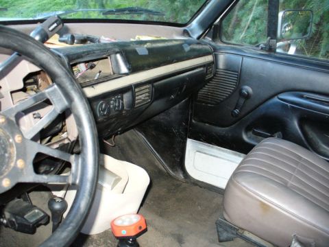 1992 Ford Bronco - New dash pad to replace the old cracked one. It had some velcro on it that will need paint blending.
