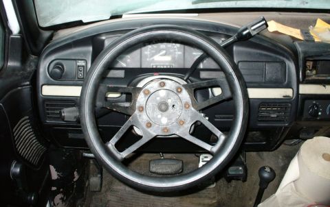 1992 Ford Bronco - Dash reassembled with new cluster surround elements.