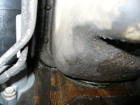 1992 Ford Bronco - Coolant leak by starter & oil pan.