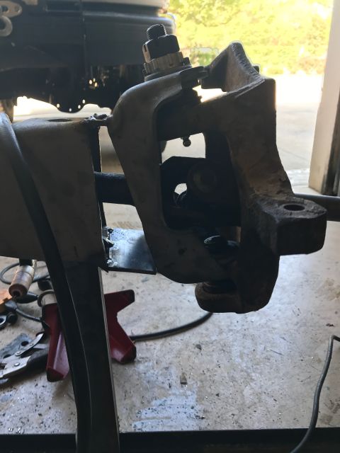 1996 Ford Bronco - This photo shows a vehicle's suspension knuckle, not a complete 1996 Ford Bronco.