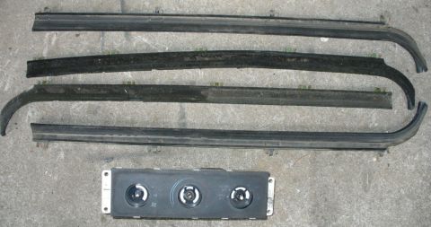 1992 Ford Bronco - Old window beltline moldings and HVAC panel.