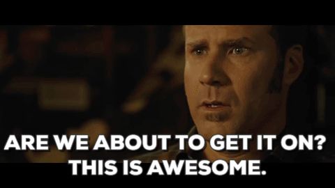 1995 Mercury Grand Marquis - Movie-still meme image of a man's face with large white caption text reading "ARE WE ABOUT TO GET IT ON? THIS IS AWESOME." No vehicle is sh…