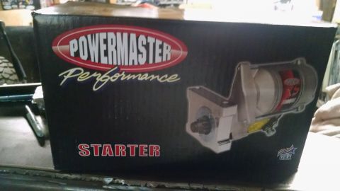 1985 Jeep CJ7 - A black box for a Powermaster Performance Starter is shown, featuring an image of the starter and the "STARTER" text.