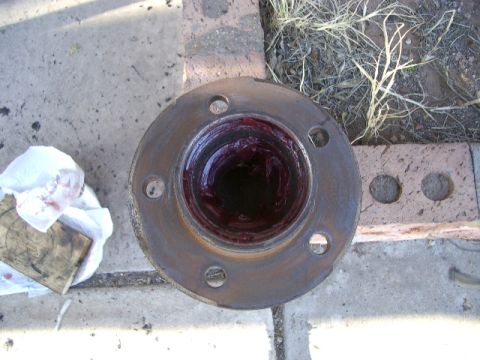 1994 Ford Bronco - Wheel hub assembly packed with red grease, ready for installation.