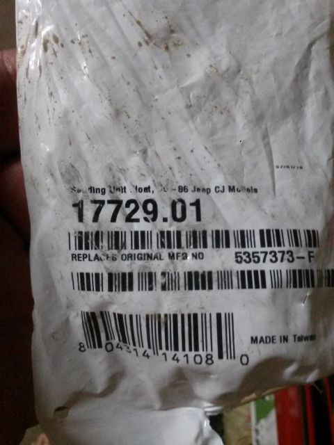 1996 Ford Bronco - This is a fuel sending unit float for 1976-1986 Jeep CJ models, identified by part number 17729.01.