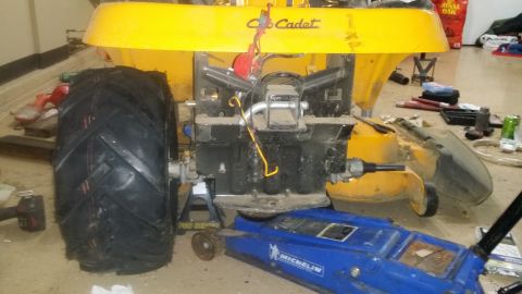 2007 Subaru Impreza - Welded rear diff, hi-pro 20x10x8 super lug tires, waiting for rtv to dry. Ltx1050