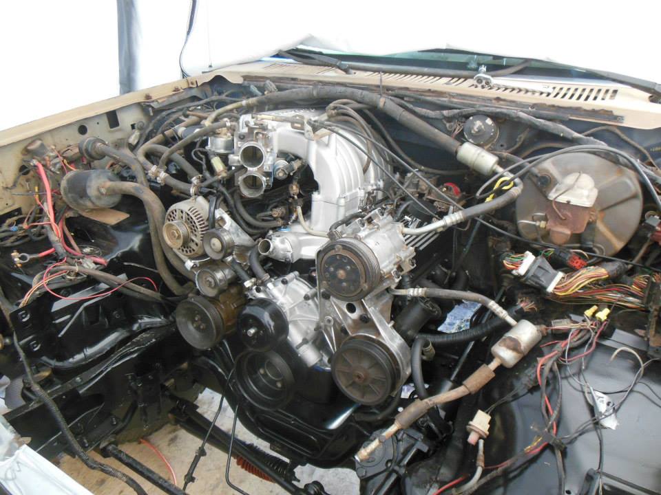new engine in, time for final assembly.
