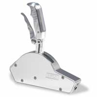 1996 Ford Bronco - This is a close-up shot of a polished aluminum automatic shifter, likely for a performance vehicle.