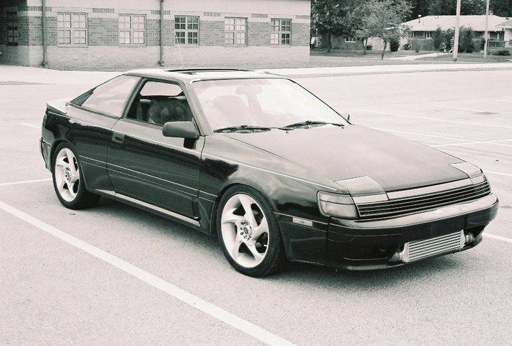 1988 Toyota Celica GT-Four parked in a lot, front 3/4 view