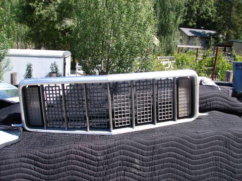 1973 Ford Ranchero - Front grille assembly for a 1973 Ford Ranchero, showing its distinctive grid pattern.