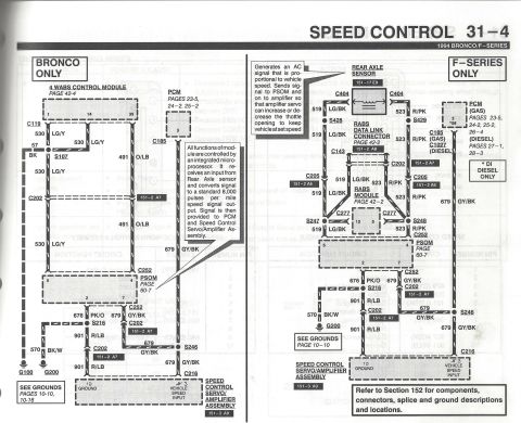 1996 Ford Bronco - Speed Control - 4