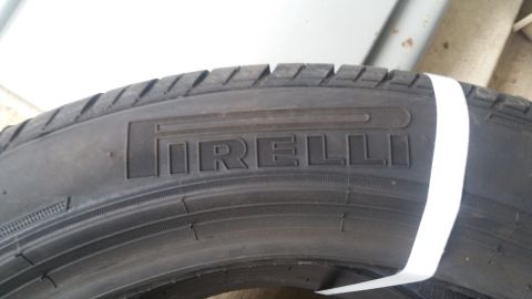 2006 Mitsubishi Evolution - Close-up view of a Pirelli tire.
