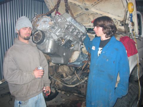 1989 Ford Bronco - Mike Fletcher on the left and Bill on the right. Mike helped alot with this project as well, couldnt have done it without him either.