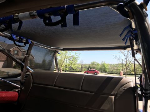 1996 Ford Bronco - Night and day difference blocking the sun