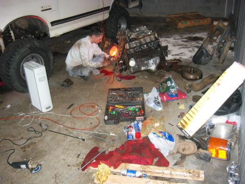 1989 Ford Bronco - And an even bigger mess over here...
