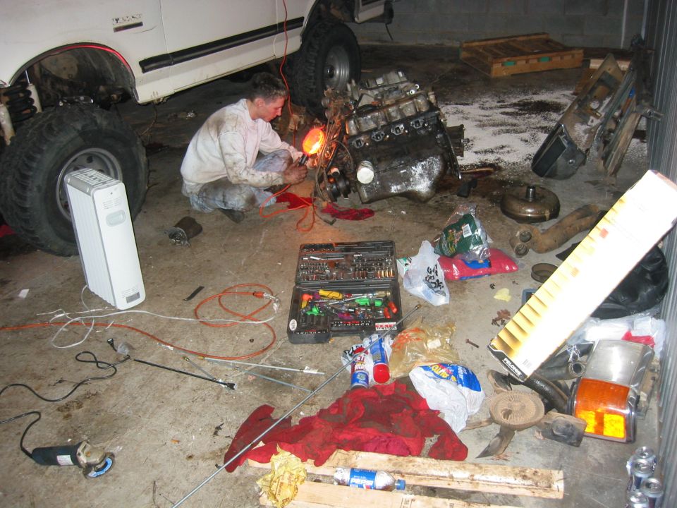 And an even bigger mess over here...