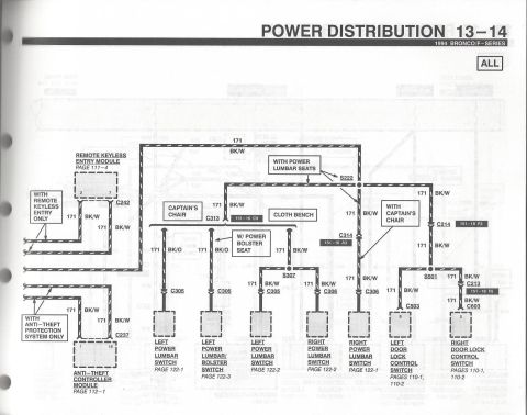 1996 Ford Bronco - Power Distribution 14