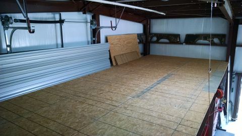 2004 Land Rover Land Rover - I had to negotiate with Lowe's for a while to get them to send a delivery driver who'd drive the forklift inside & set the stack of subfloo…