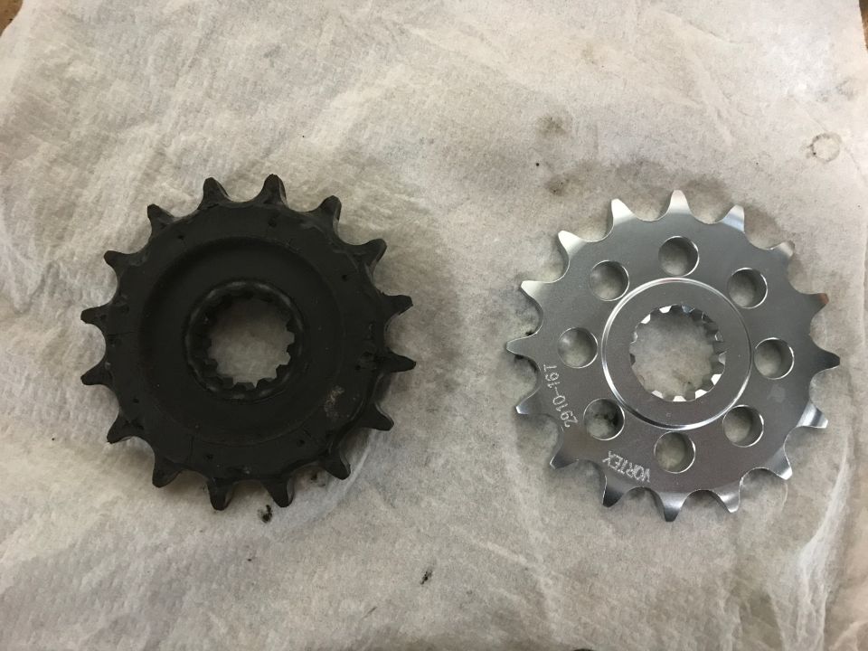 1998 ZX9R Vortex 525 Chain and Sprocket Install