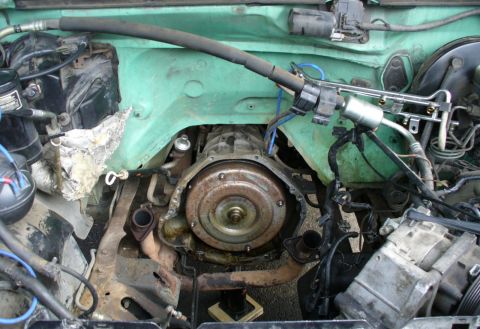 1992 Ford Bronco - Engine pulled. No longer a head gasket project.