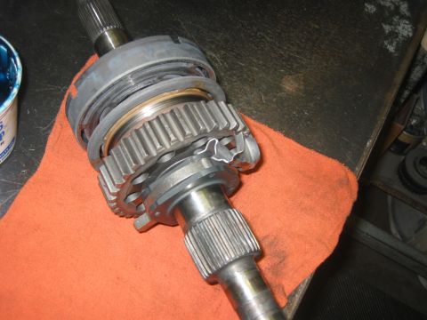 1989 Ford Bronco - The teeth on the main gear rubbed a line into that crushed oil pump housing...