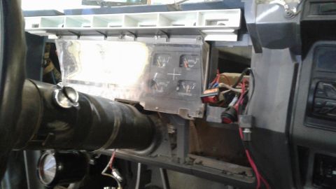 1985 Ford Bronco - Instrument surround removed