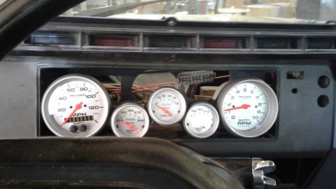 1985 Ford Bronco - Teaser shot. Will also have two guages to the left, and two to the lower right