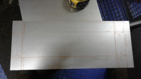 1985 Ford Bronco - Layout for the box bends and cuts
