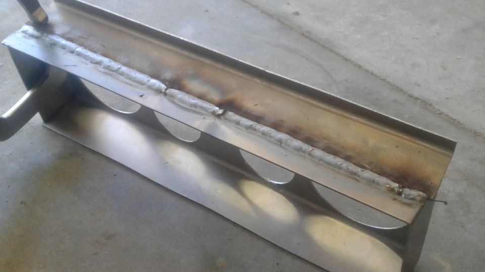 Top plate welded on