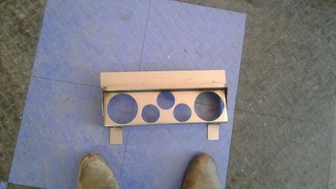 1985 Ford Bronco - Completed panel, minus moutnting holes.