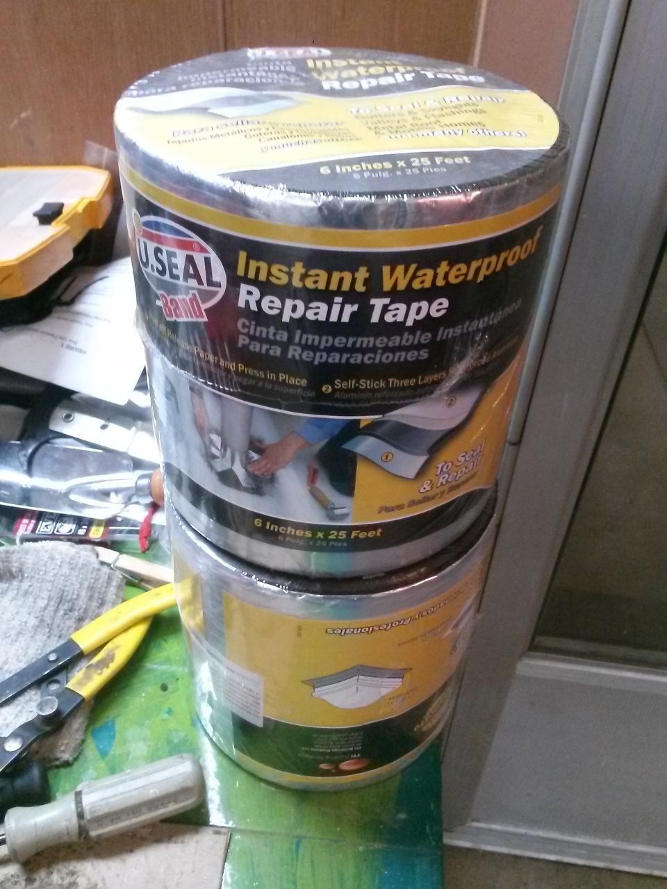 Two rolls of U.Seal Band Instant Waterproof Repair Tape