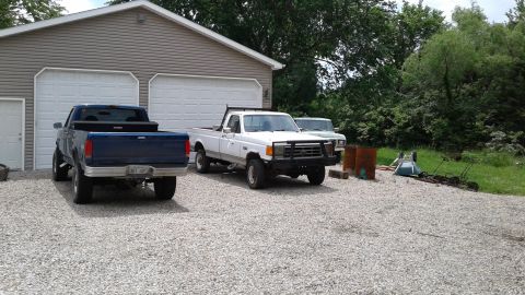 1996 Ford F-350 - White donor truck. 351, zf5, gt40 heads. Runs great.