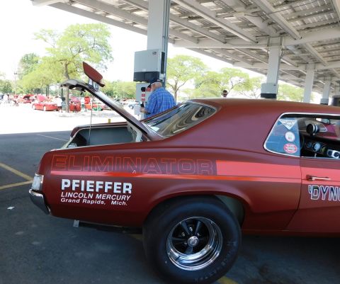 1968 Mercury Cougar - This 1968 Mercury Cougar, identified as a Pfeiffer Lincoln Mercury vehicle from Grand Rapids, Michigan, displays 'ELIMINATOR' on its rear q…