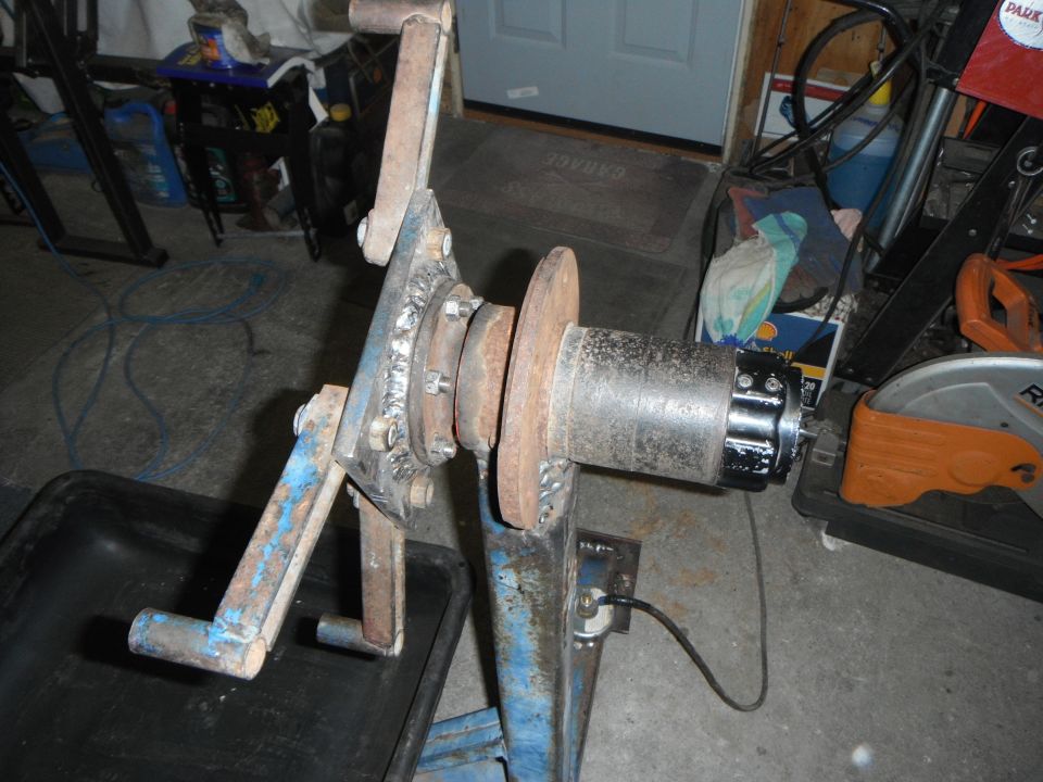 Homemade metal fabrication with spool and coupling