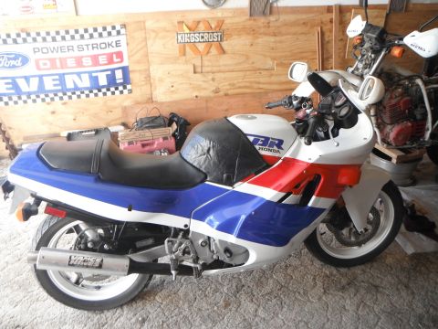 1989 Honda CBR600F - tucked in behind is the XL 600...some assembly still required.