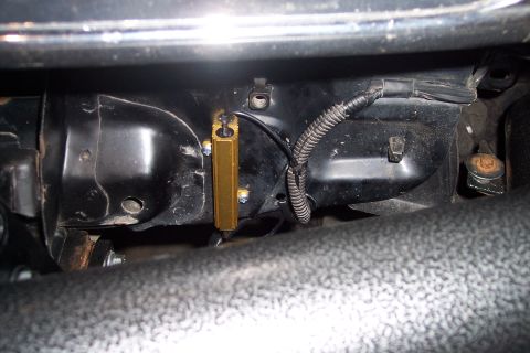 1993 Toyota Pickup/SR5 - A gold resistor is visible, attached to the vehicle's chassis with wiring.