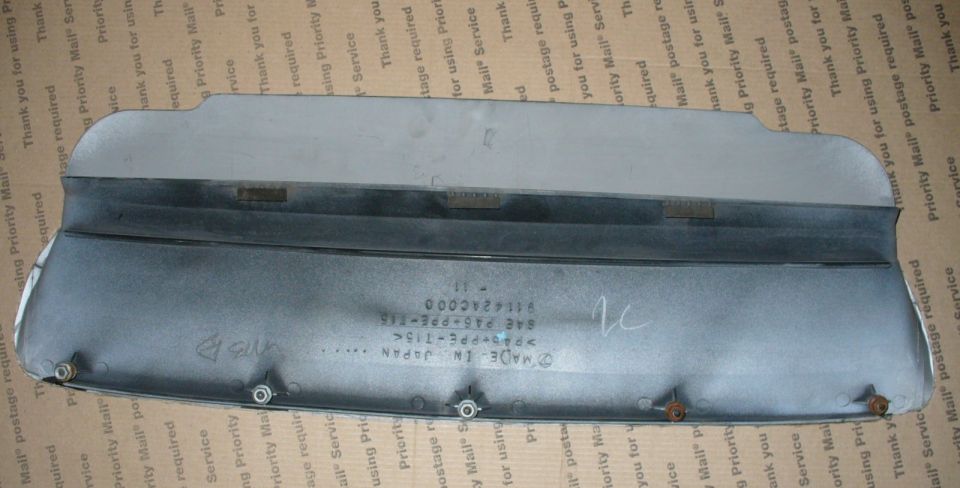 Subaru hood scoop, making a template.