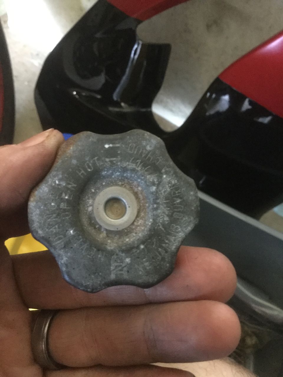 1998 ZX9R radiator cap