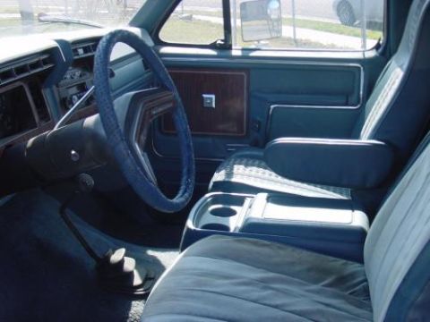 1981 Ford Bronco - The interior is in pretty good shape.