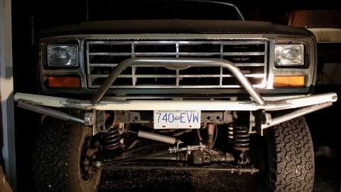 1984 Ford Bronco - The front grille and headlights suggest a Ford Bronco from the early 1980s, not a 1984 model.