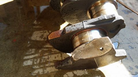 1984 Ford Bronco - This is a crankshaft, a critical component of an internal combustion engine.