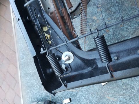 1994 Ford Bronco - Seat springs and frame detail, with Supermotors.net logo visible.