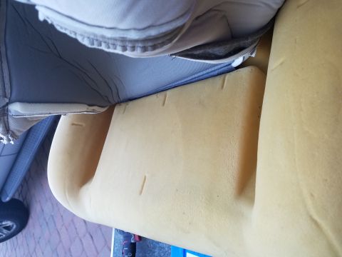 1994 Ford Bronco - Car seat foam and upholstery detail, showing the internal structure and fabric covering.