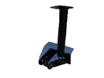 1989 Ford Bronco - Black metal automotive part shown against a white background. Text overlay reads 'SUPERMOTORS'.