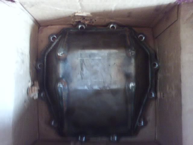 Differential cover in a cardboard box