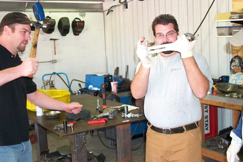 1996 Ford Bronco - This is what happens when you let Bud do all the hammering while Scott holds it all down.