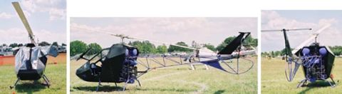 1992 Ford Bronco - This helicopter is shown from the front, side, and rear, revealing its mechanical details.