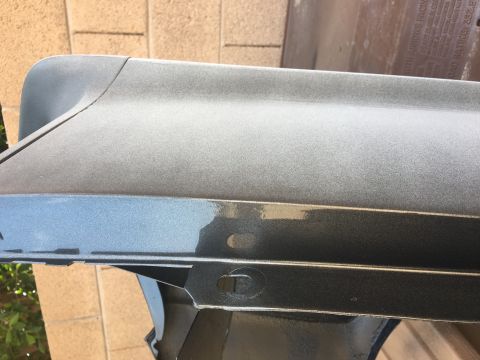 1968 Mercury Cougar - Metallic gray car part with visible mounting holes and a textured finish.