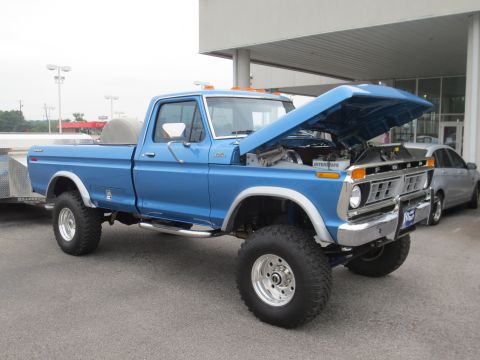 1967 Ford F-250 - This blue Ford pickup truck appears to be from the 1970s, not the 1960s.