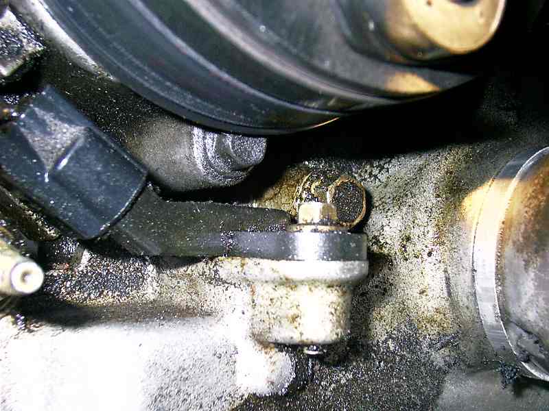 Close shot of the oil mess.
